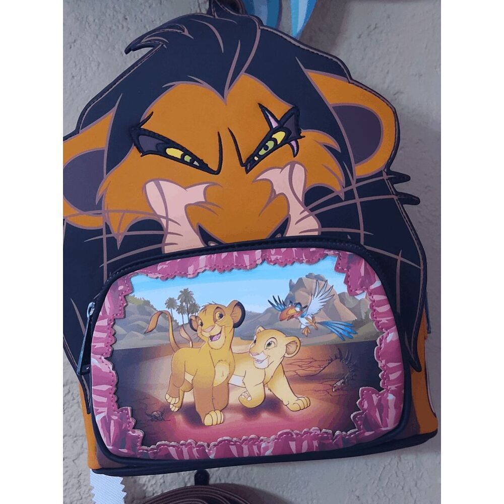 NWT Loungefly Disney Lion King Villains Scene Scar Mini Backpack - Picture 3 of 3